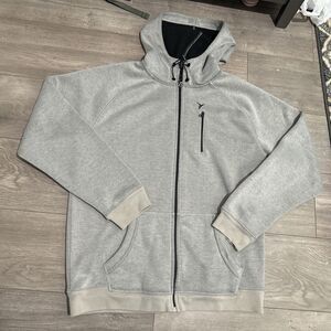 Old Navy Active Men's Zip Up Hooded Long Sleeve Maroon Athletic Hoodie Large